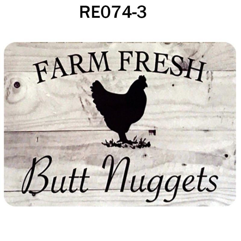 Happy-Hens свежие яйца металлическая жесть плакат куры фермерский магазин плакат винтажный ресторан настенный декор ретро таблички знаки 2030 см