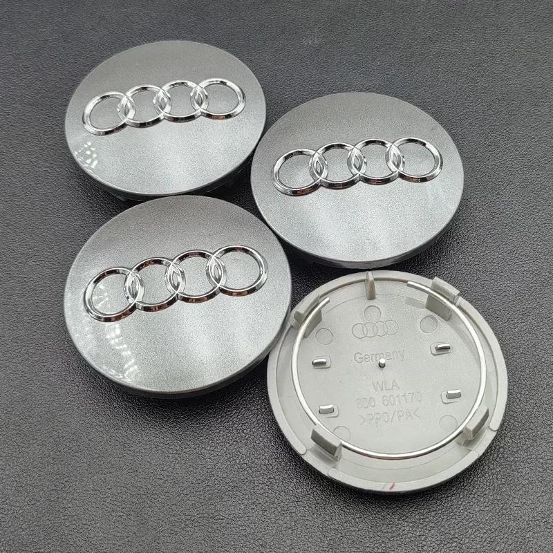 For Audi B5 Hub Caps Hot New 2025 For Audi 4pcs 60mm 61mm 68mm 69mm 77mm Audi Hub Caps Car Wheel Center Caps for Audi A1 A2 A3 A4 A5 A6