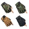 1 Pair Kids Half Finger Gloves Anti-Slip Sport Mittens Large Area Anti-Slip Design