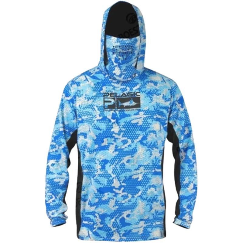Quick-Dry Fishing Shirt With UPF 50 Sun Protection Dust-Resistant Face Cover Outdoor Angling Cycling Activities