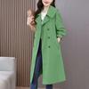 Spring Autumn Long Trench Coat Women Double Breasted Loose Trench Female Thin Windbreaker