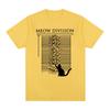 Joy Division Unknown Pleasure Cat Vintage T-shirt Fashion 80s Post Punk Band Cotton Men T Shirt New Tee Tshirt Womens Tops