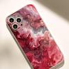 Прозрачный противоударный чехол с красным градиентом для iPhone 15/16/17/14 Pro Max