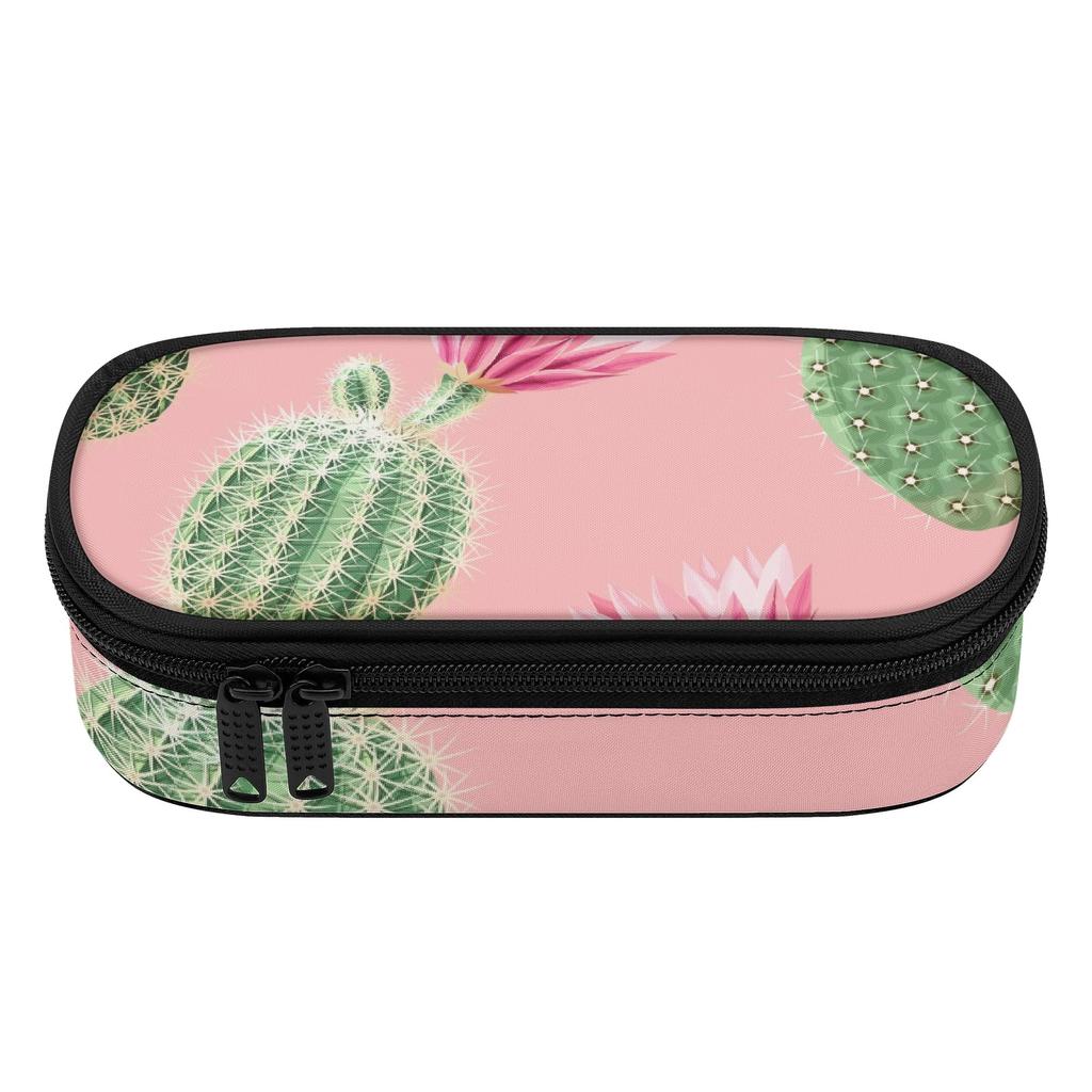 Pen Case Roomy Interior Wear Resistant Polyester Secure Zipper with Mesh Pocket Removable Divider and Pen Slots for Students