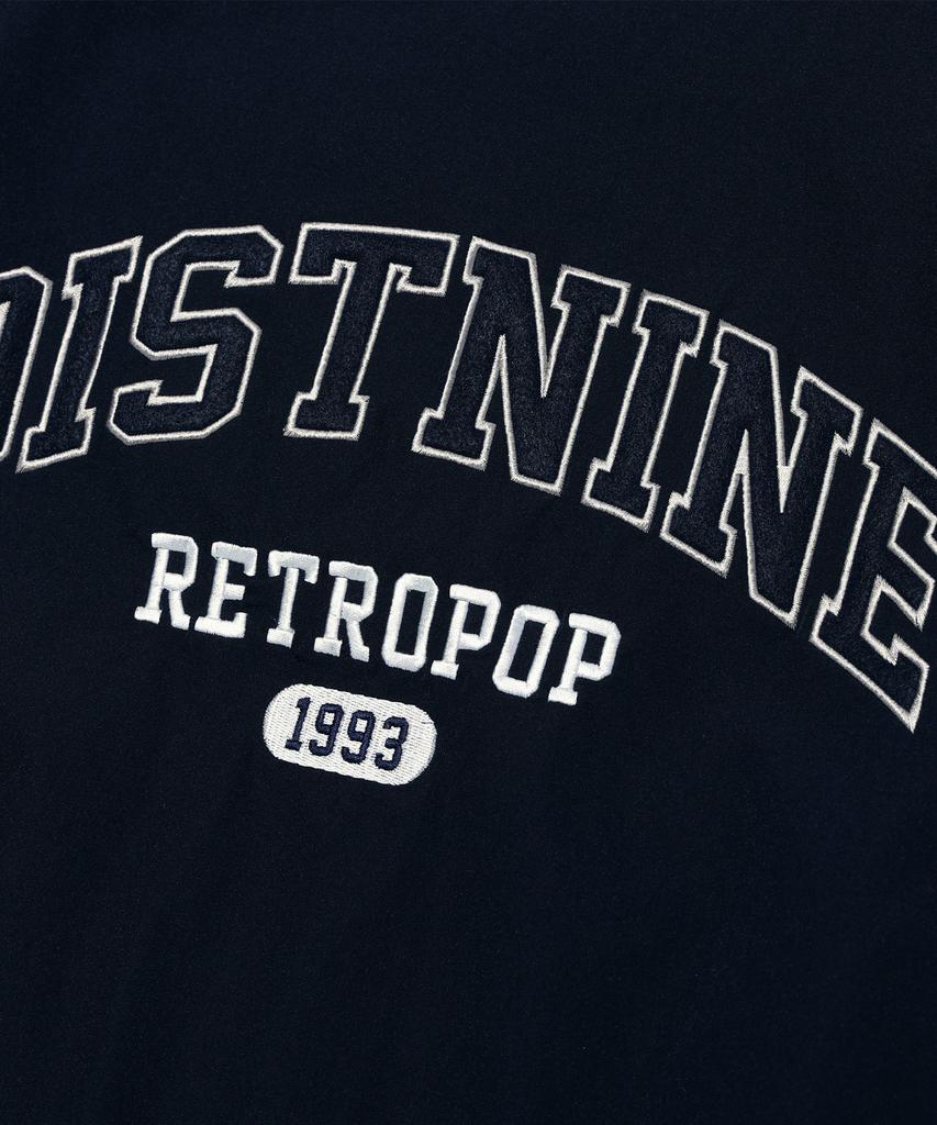 Синий университетский свитер Distn9Ne с логотипом-аркой (Lo1Ju022-066)