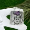 Sisters Day Deal Carved African Amethyst Gemstone New Pendant Jewelry 925 Silver