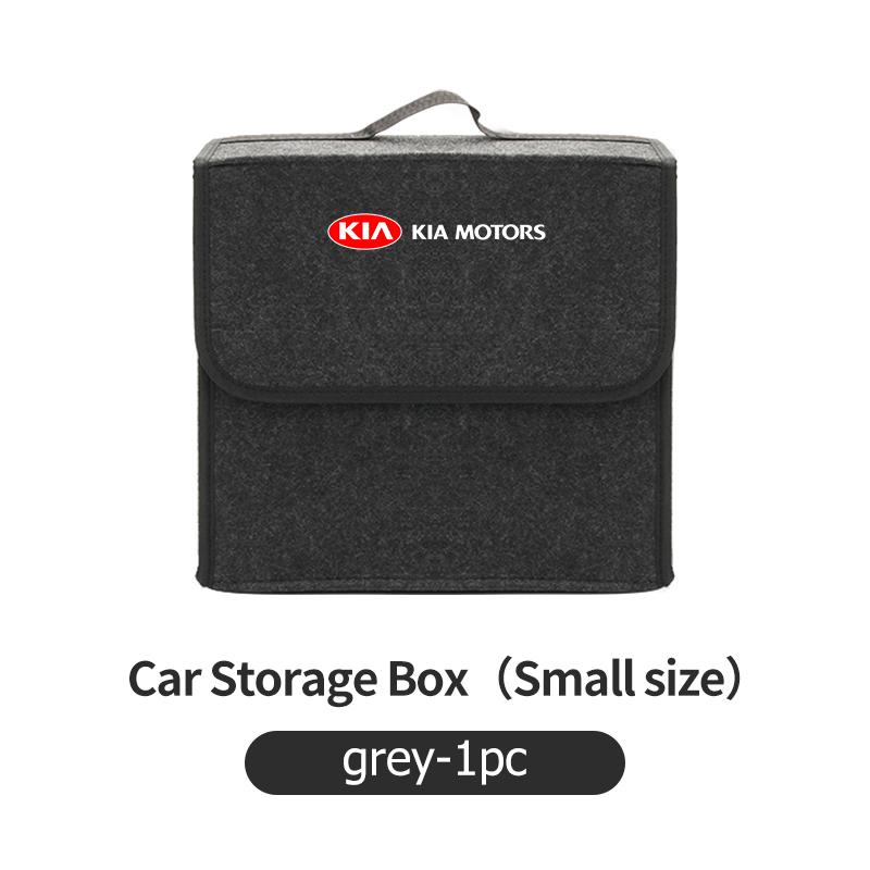 AAAFJ1 For KIA Car Foldable Felt Trunk Storage Bag Large Capacity Organizer Box Accessories Sportage Rio Ceed Niro Soul Stonic Picanto