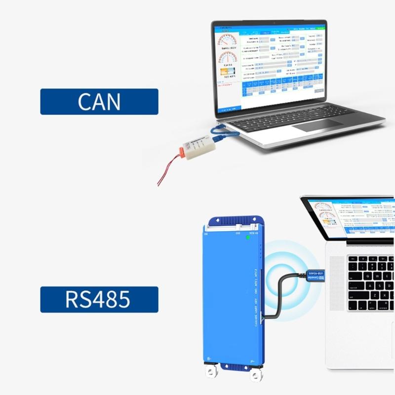 Кабели-конвертеры USB в UART и USB в RS485 с функцией мониторинга температуры для безопасности аккумулятора, длина 23,62 дюйма, не требуют установки драйверов (Plug and Play)