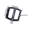 Aluminum Bicycle Pedals With Chromoly Steel Axle Mountain Road Bikes JT04 Black Red
