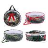 Christmas Wreath Storage Bag with Handle Zipper Closure Large Capacity Transparent Garlands