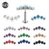 F-136 Titanium Alloy 1.0-1.2 Gauge Internally Threaded Cartilage Lip Ring Stud