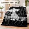 Foo Fighters Custom Name Flannel Throw Blanket Soft Warm for Sofa Bed Indoor Home Use