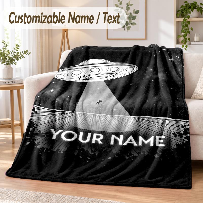 Foo Fighters Custom Name Flannel Throw Blanket Soft Warm for Sofa Bed Indoor Home Use