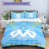 Marseilles 3pcs Bedding Set Duvet Cover Closure Includes 1 Duvet Cover & 2 Pillowcases for All Seasons Bedroom Home Dorm Decor
