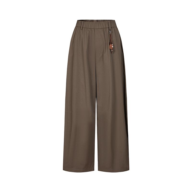 Leisure Summer Jiuzi Anna Kou Leisure Vacation Style Nine Point Leisure Balloon Pants for Women