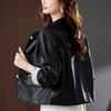 Новая кожаная куртка в китайском стиле, женская короткая, весна и осень, новая модная маленькая повседневная куртка, верхняя часть