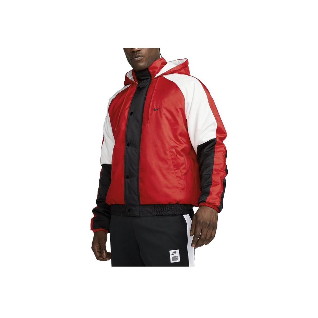 Nike DNA Woven Hooded Basketball Jacket University Red White Black DQ6199-657