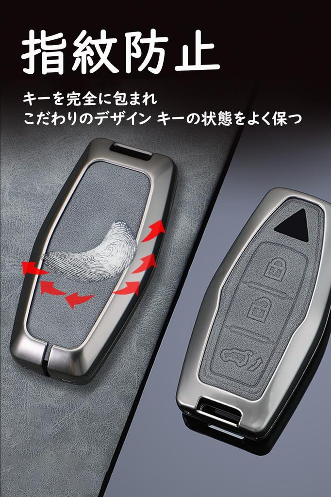 [онто] Чехол для ключа Mitsubishi, Чехол для ключа, ПУ кожа, Сплав, Брелок, Новый Outlander, GN0W PHEV,