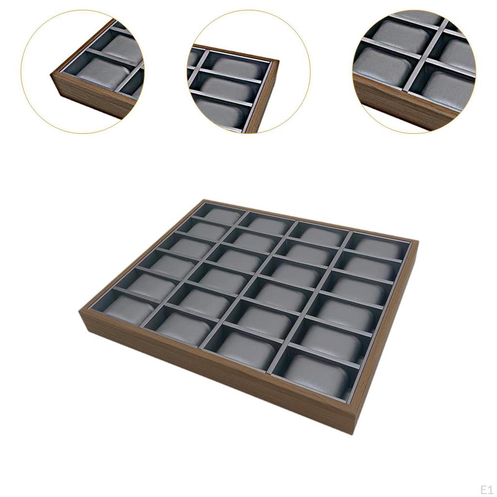 Часы Дисплей Ящик Для Хранения Прямоугольный Практичный Поднос Для Ювелирных Изделий Контейнер для