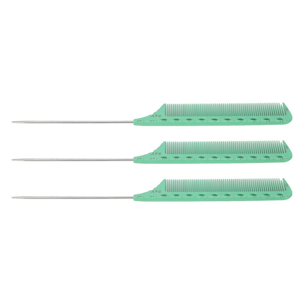 3 шт. Расческа с хвостиком крысы Профессиональная Эргономичная Портативная Расческа для начеса Инструмент для укладки для Густых Вьющихся Длинных волос