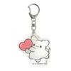 K Company Hanamaru Obake Акриловый брелок x x, Сердце, HO-AK-HT, В5.6 Ш5.3 Г0.3см