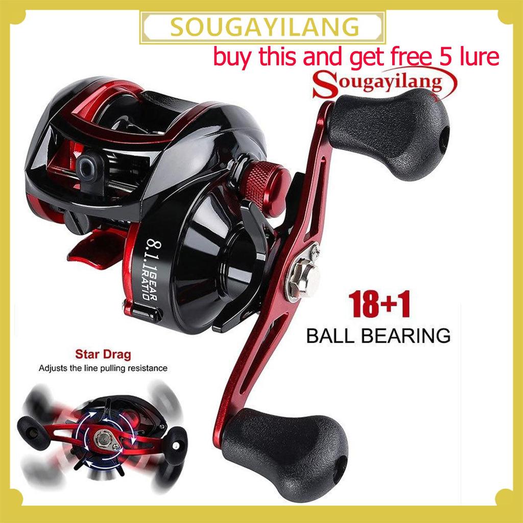 Baitcasting Reel 18+1BB 8.1:1 High Speed Fishing Reel Casting Reel for Freshwater Saltwater Fishing