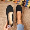 Fashion Women Flats Casual Slip On Shallow Shoes Comfortable Knit Ballet Flat Shoes Round Toe Office Boat Shoes Trend Plus Size Loafers