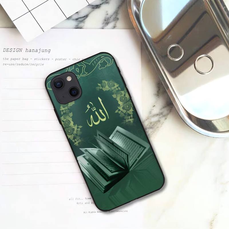 Исламская книга, арабский Коран, исламские цитаты, чехол для телефона для iPhone 11 12 Mini 13 14 15 Pro XS Max X Plus SE XR Shell