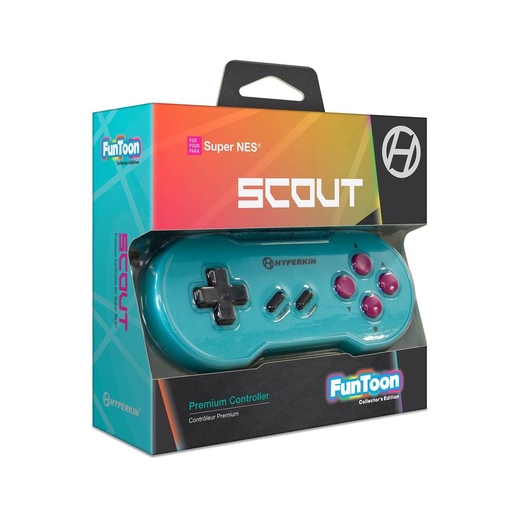 Hyperkin Scout Premium Controller Controller Hyper Beach Specially Built Comfortable Retro Pad SNES®/SFC® &