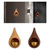 Shopkeepers Bell Wooden Door Bell Chime Small Ornament Welcome Wind Chime for Backyards Porches Stores, Entrance