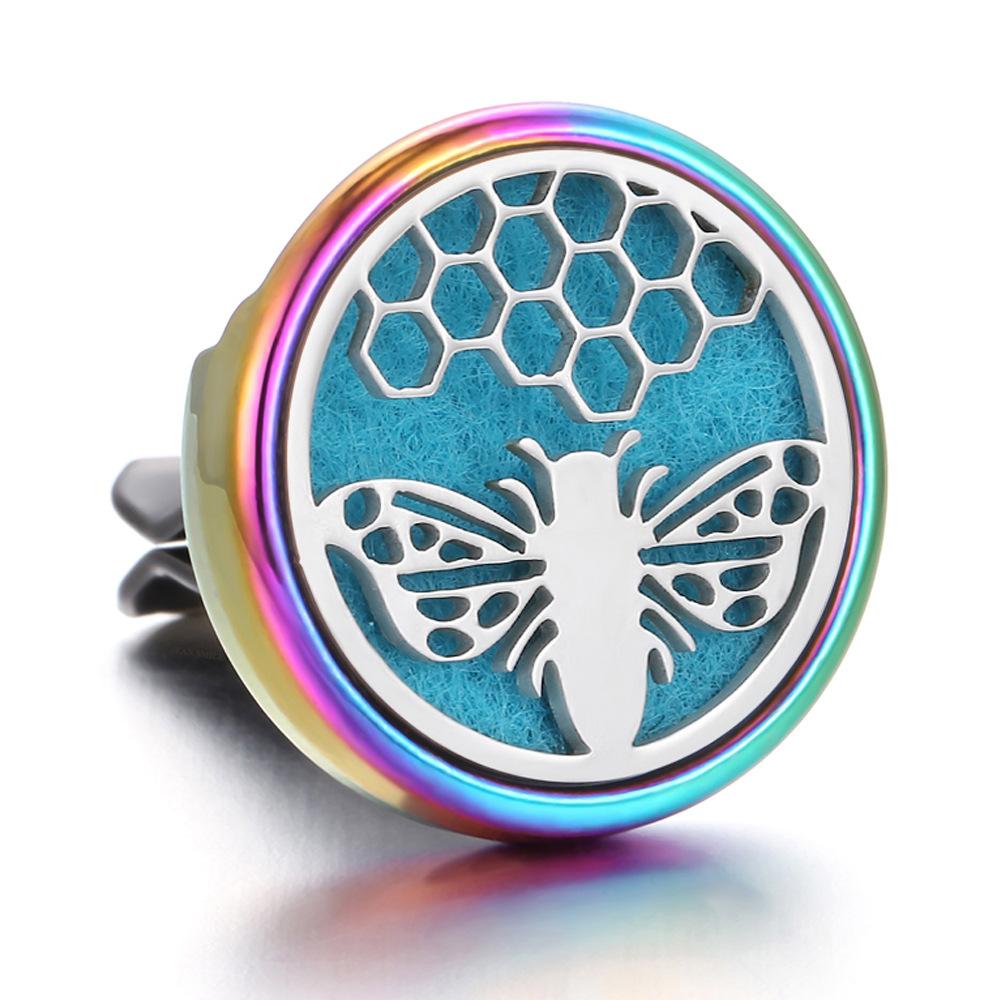 Stainless Steel Hollow Car Bracket Car Aromatherapy Trend Clip Life Tree Car Aromatherapy Clip Perfume Dispenser