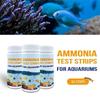 Тест-полоски на аммиак 50 шт. Тестирование воды Аквариумные тест-полоски Тест воды Безопасный тестер аммиака для пресноводных/морских аквариумов