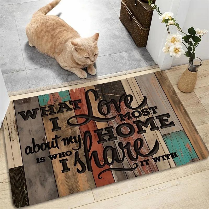 1PC Teddy Dog Pattern Door Mats Kitchen Rugs Non-Slip Pop arts design Bedroom Rugs Bath Mat Carpet for Home Sink Laundry Decor