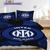 Inter Milan Legacy: Blue Passion Bedding (1 * duvet cover + 2 * pillowcase, without core) Soft and comfortable Christmas birthday gift