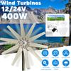 8000w 12 / 24V Wind Turbine with 10 Blades MPPT Controller Small Wind Turbine for Home Use Low Noise High Efficiency