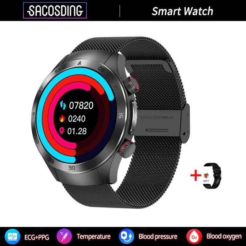 SACOSDING New 1.43 Inch AMOLED Screen Smart Watch 2024 Bluetooth Call Watches For Women Health Monitor Sport Fitness Women Smartwatch