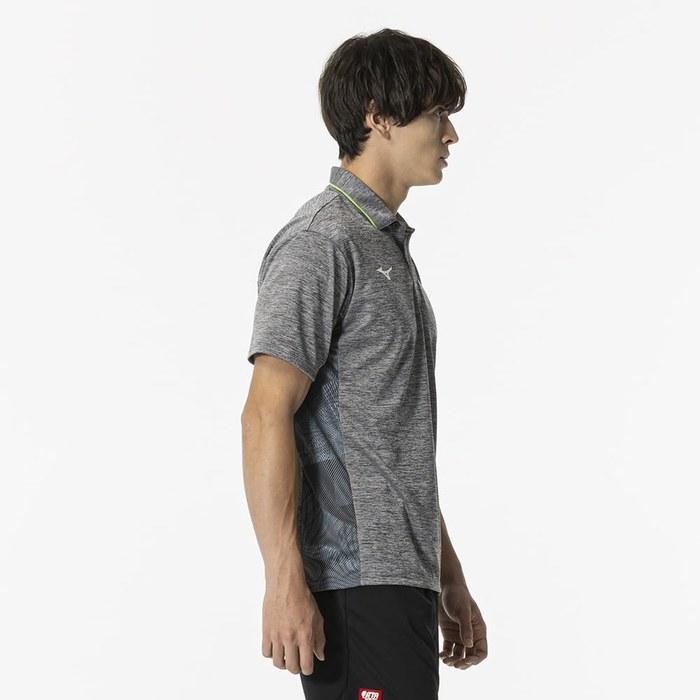 Mizuno Table Tennis Game Shirt Short Sleeve JTTA Approved Moisture-Wicking Unisex 82JAB105 Charcoal S