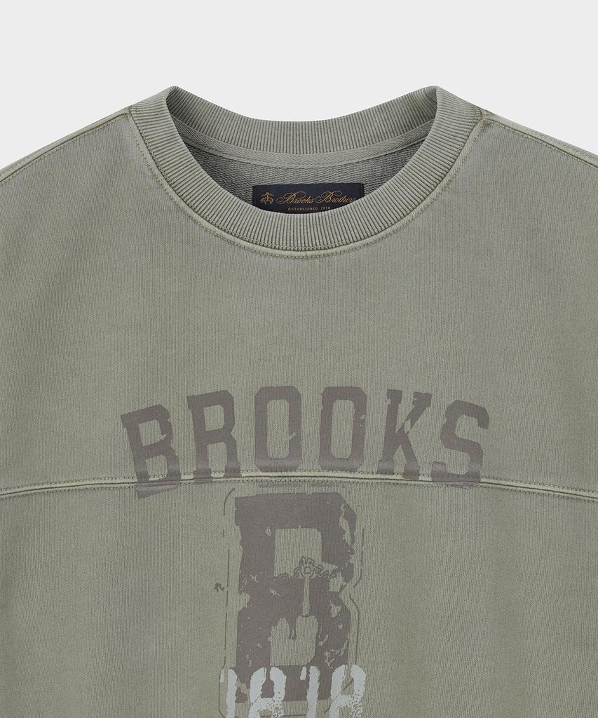 BROOKS BROTHERS [Heritage] Garment-Dyed Sweatshirt (Khaki) (Bbnpmb151A2Fs)