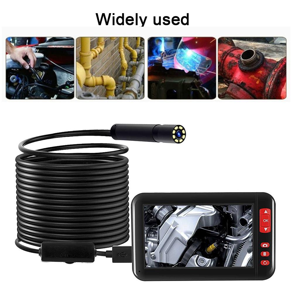 4,3 дюйма 1080P HD Многоязычный водонепроницаемый инспекционный монитор бороскопа Эндоскопическая камера F200(2 м