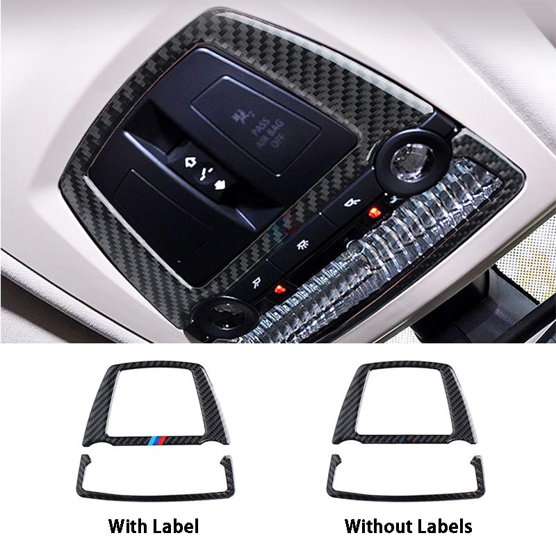 Углеродное волокно, лампа для чтения переднего ряда автомобиля, декоративные наклейки, Стайлинг автомобиля для BMW 5 серии F07 F10 5gt F26 F25 X3 X4 