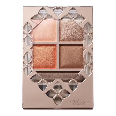 Visee Riche Палетка теней для век Panorama Design Оранжево-коричневая BR-4 5,5 г