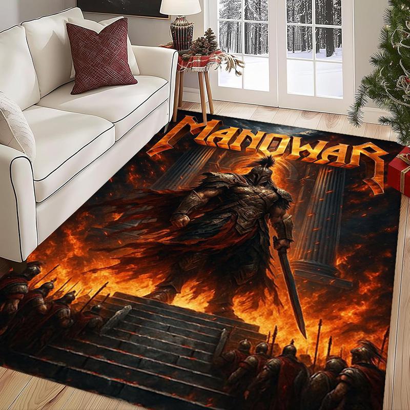 Manowar: Blood Kings carpet Doormat Living room and bedroom mats Dormitory decoration Bathroom mat Office chair cushion