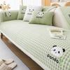 Чехол для дивана All Seasons Modern Simple Anti-slip Cold Housses de Canapé Panda Embroidery Sofa Cushion Cover Seat Cushion