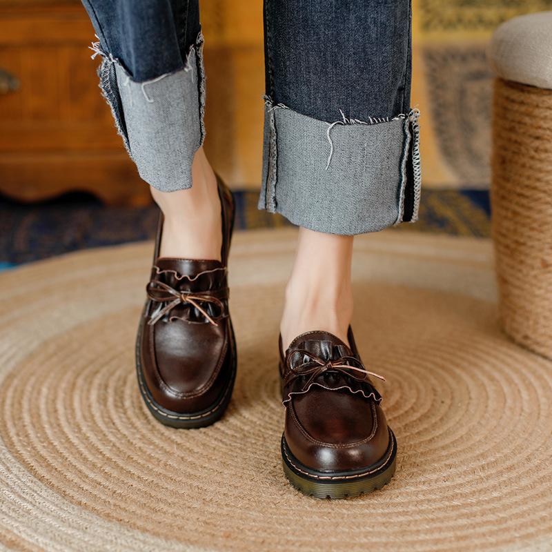 Модные женские броги Женские туфли Оксфорды на платформе Балетки Британский стиль Винтажные Вырезы Плоские Повседневные Женские туфли Оксфорды Ретро