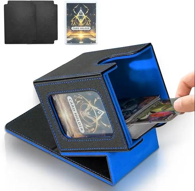 Коробка для колоды карт с дисплеем MTG Commander Вмещает 100+ карт в двойных протекторах Коробка для хранения коллекционных карт Подходит для TCG, Бейсбольных, Спортивных карт