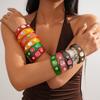 Размазанный Неровный Широкий Открытый Браслет Богемный Дофаминовый Кольцо на Руку Вечеринка Подарок
