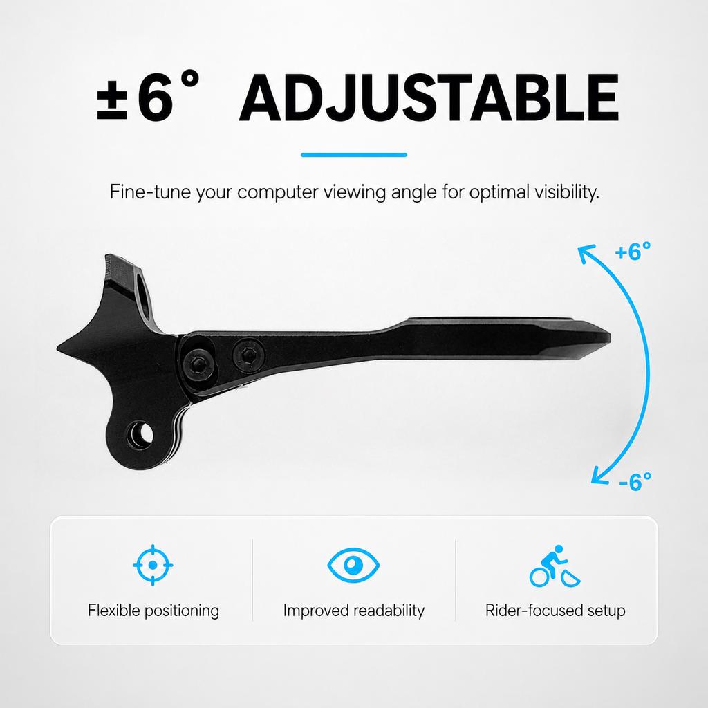 ULLICYC For SL8 Rapide Integrated Handlebar Computer Mount Compatible With Gopro/GPS/Garmin/Bryton/Wahoo Aluminum Alloy