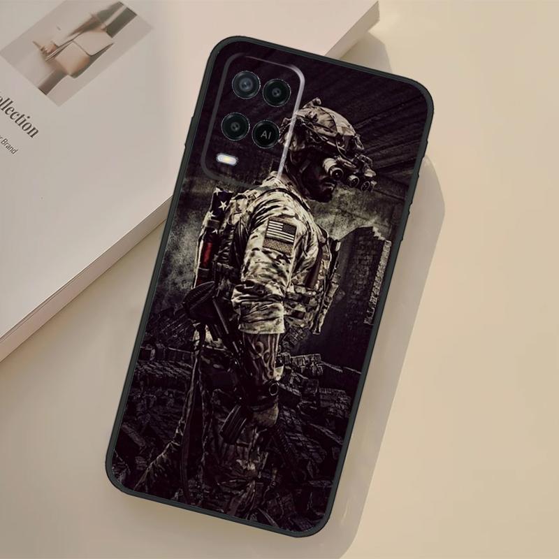 Военный Армейский Спецназ Чехол Для Oppo A76 A96 A16 A17 A18 A60 A80 A40 A38 A58 A78 A98 A94 A74 A54 A15 A57 A77 A5 Pro