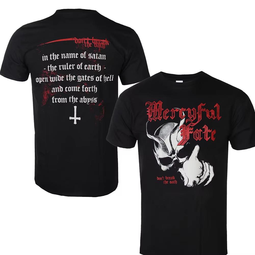 2025 Mercyful Fate Graphic Cotton Shirt Unisex Men Women Summer Short Sleeve Fashion Brand Luxury Casual Vintage Retro Daily Tee