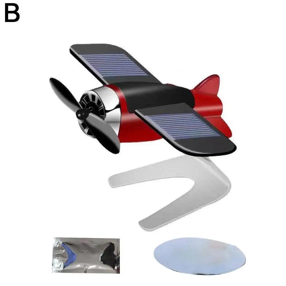 Автомобильный освежитель воздуха Индивидуализация Модель самолета на солнечных батареях Для центральной консоли автомобиля Украшение автомобильного интерьера Аксессуары W5K8